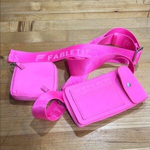 Fabletics Neon Pink Belt Bag Duo